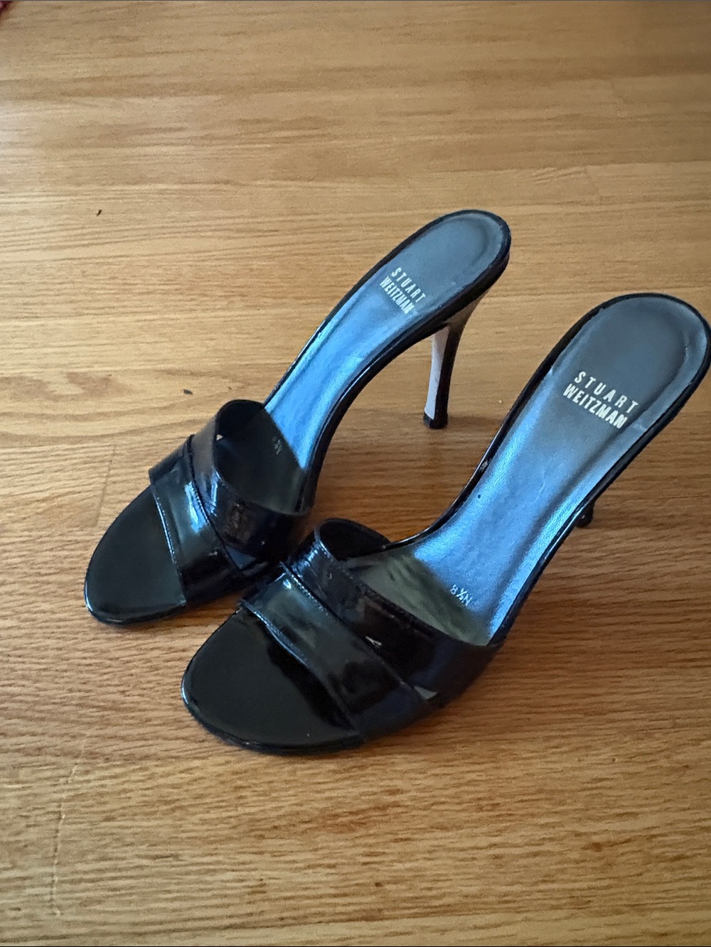 Stuart Weitzman Patent Leather Mules
